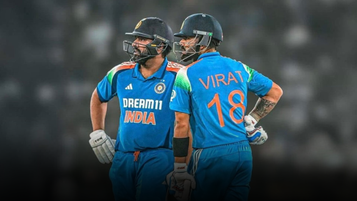 Virat and Rohit playing ODIs for India